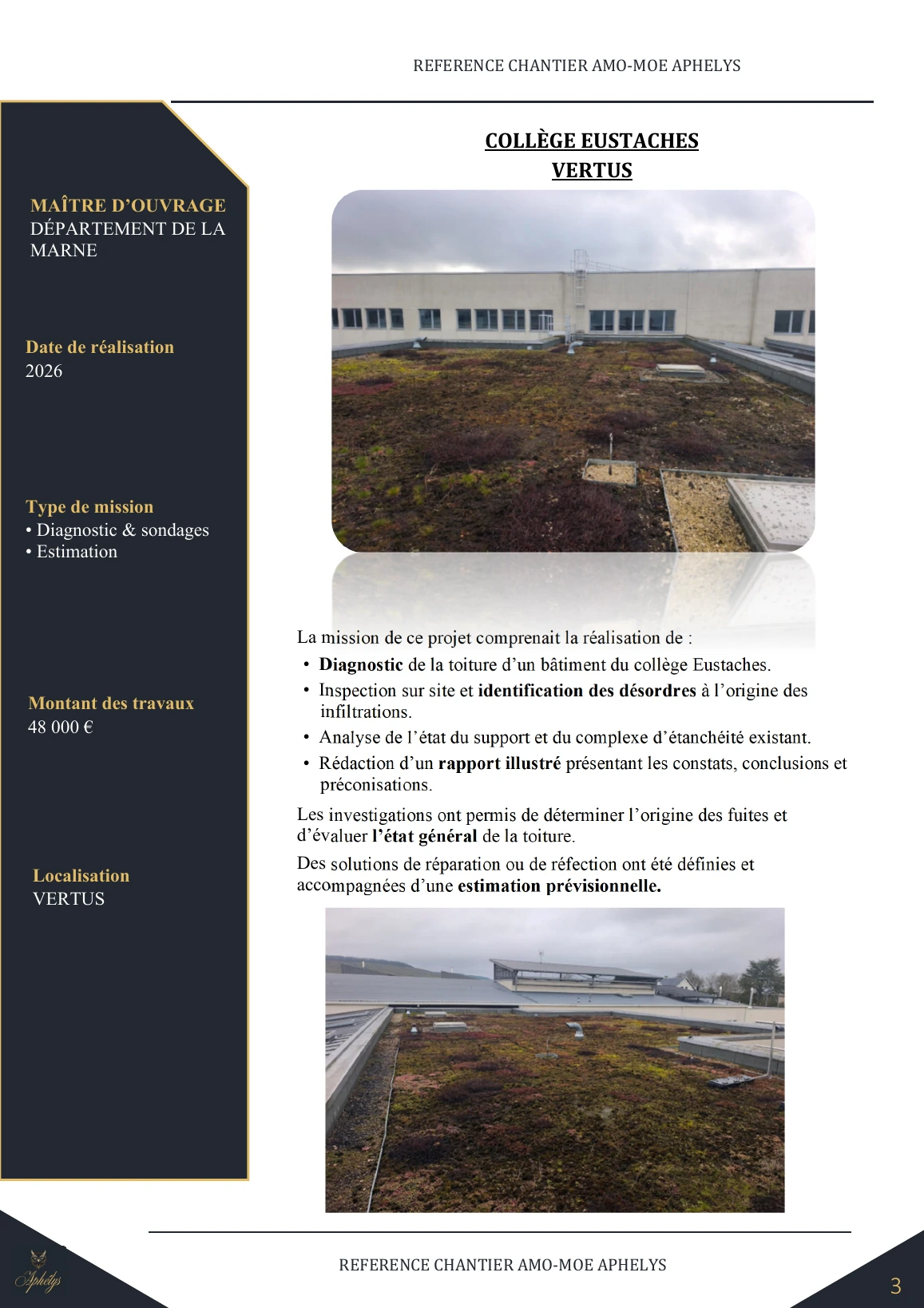 Fiche chantier — Collège Eustaches